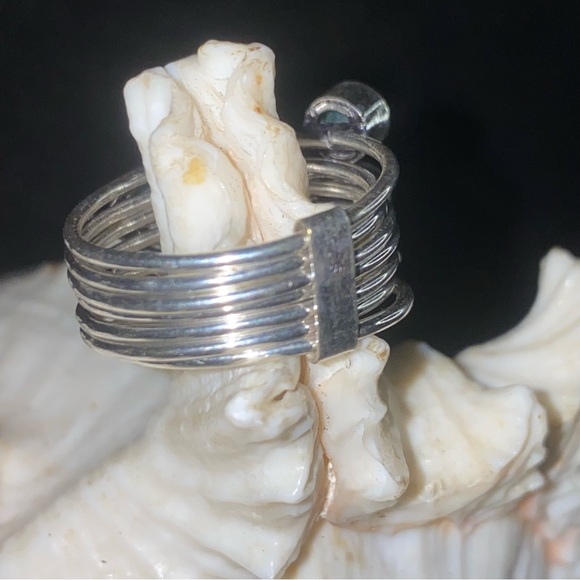 Charming Green Onyx multi-gem handcrafted ring - Picture 6 of 9